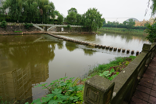 我公司調(diào)研大英縣小溪河景觀改造項目、魁山公園改造項目